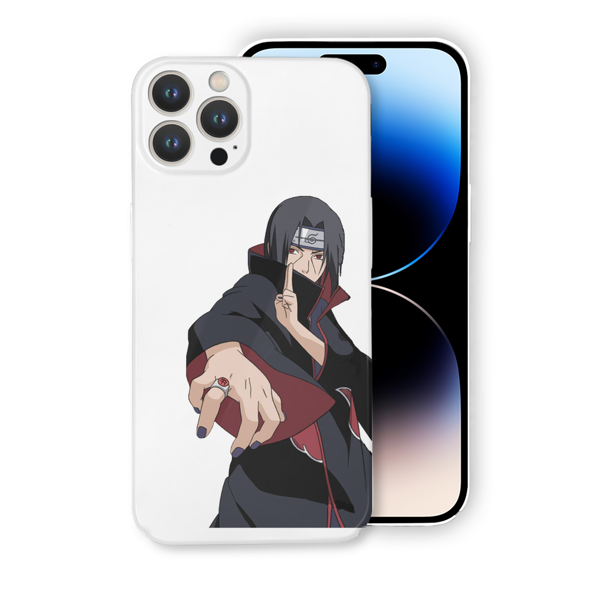（画像用） NARUTO -ナルト- うちは イタチ Uchiha Itachi 【iPhone 14シリーズ対応】ハードケース